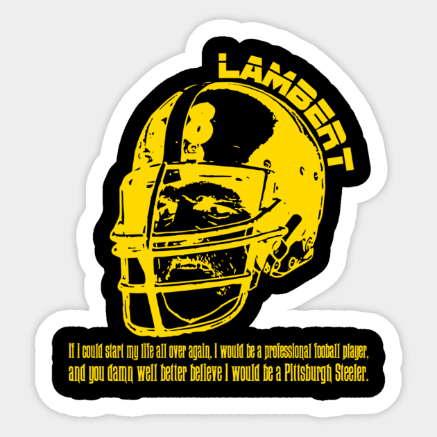 Jack Lambert-all gold Sticker by MarcusCreative